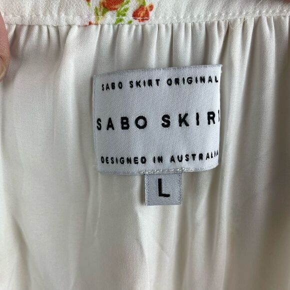 Sabo Skirt Floral Romper Size L EUC - Picture 7 of 8